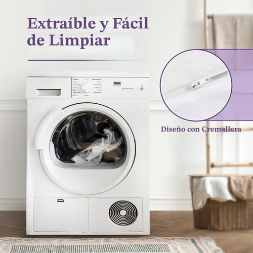 Vista 7 de SINWEEK Cubrecolchón de espuma viscoelástica de gel de 3 pulgadas, tamaño matrimonial XL, almohadilla ventilada de alta densidad para dolor
