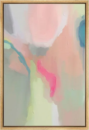 Vista 38 de MUDECOR Impresión en Lienzo Enmarcado Arte de Pared Pincelada Floral Abstracta en Tonos Neutros Cálidos Tonos Terrosos Ilustraciones Minimalismo