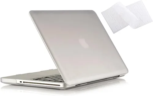 Vista 13 de RUBAN Funda compatible con MacBook Pro de 13 pulgadas 2012 2011 2010 2009 versión A1278, carcasa rígida de plástico y cubierta de teclado para Negro