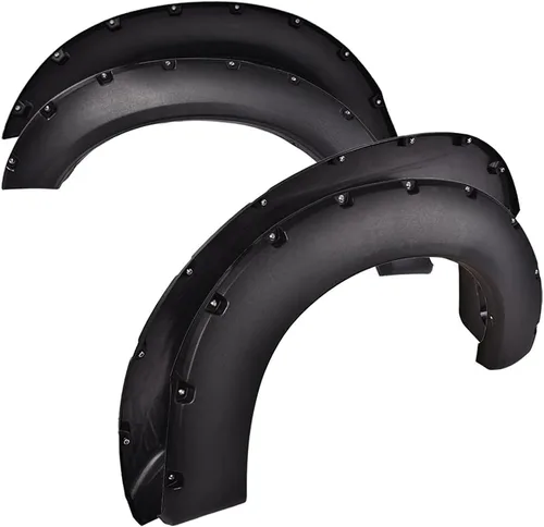 Vista 10 de G-PLUS Guardabarros compatibles con Chevy Silverado 1500 2007-2013/Silverado 2500HD 3500HD 2007-2014 Fleetside Long Bed 78.0"/97.6" con textura