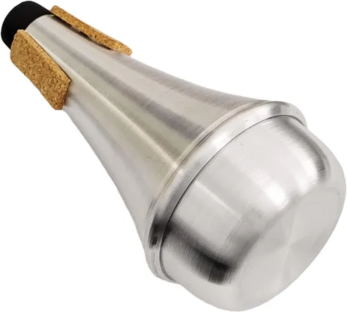 Vista 7 de Silenciador de práctica de latón, trompeta de aluminio, corcho, instrumento musical, parte (2 piezas (mudo+silenciador))