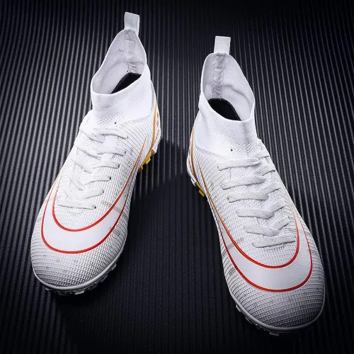 Vista 7 de Rycofu Tenis de fútbol unisex para jóvenes botas de fútbol de fútbol americano tacos de fútbol para interiores atléticos TF