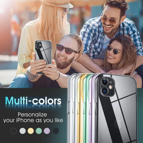 Vista 825 de Supdeal Funda cristalina transparente para iPhone 11, [No se amarillea] [Protección de la cámara] [Probado contra caídas de grado militar] Funda