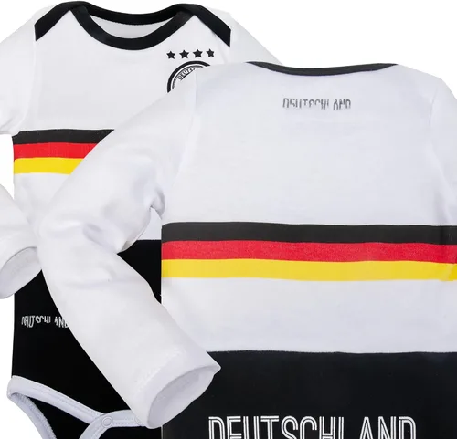Vista 15 de Cnins Body deportivo para bebé, de manga larga, con temática de fútbol, unisex, para bebés de 0 a 18 meses