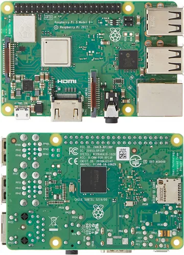 Vista 2 de Kit de inicio completo 9 en 1 Raspberry Pi 3 modelo B+(B Plus) módulo, dos casos, cable HDMI, tarjeta SD 32G, kit de disipador térmico y ventilador