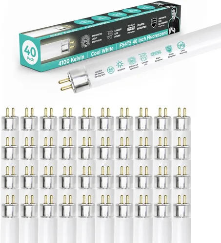 Vista 8 de GoodBulb F54T5/830/ECO 54W 46 pulgadas T5 Bombilla fluorescente T5, base bi-pin media blanca cálida de 3000 K, 4950 lúmenes 85 CRI 36000 horas