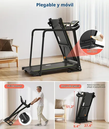 Vista 5 de CIIHI Walking Treadmill for Seniors - Foldable Treadmill for Home