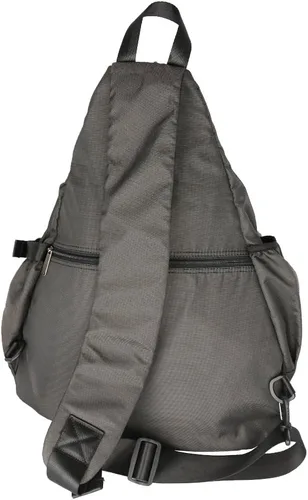 Vista 6 de bolso bandolera grande, mochila para portátil, bolso de mensajero cruzado, mochila de viaje para el hombro (A-Negro)