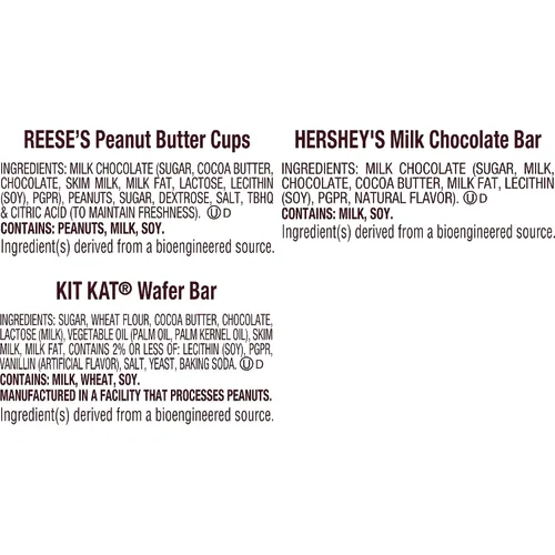 Vista 8 de HERSHEY'S, KIT KAT and REESE'S - Caja variada de dulces de chocolate con leche, 27.3 onzas (18 unidades)