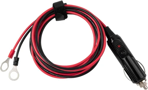 Vista 3 de Enchufe de cigarrillos macho a macho de 16 AWG 15 A, cable de carga con luces LED (3 pies)