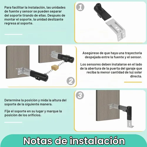 Vista 6 de para Sensor de Puerta de Garaje Genie, Reemplazo para Sensor de Puerta de Garaje Genie/Overhead, Compatible con Abridor de Puerta de Garaje