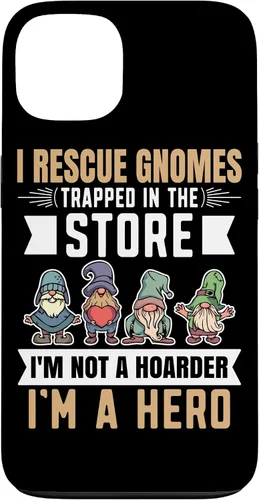 Vista 7 de Garden Lover I Rescue Gnomes Not A Hoarder A Hero Gardener Case for iPhone 17
