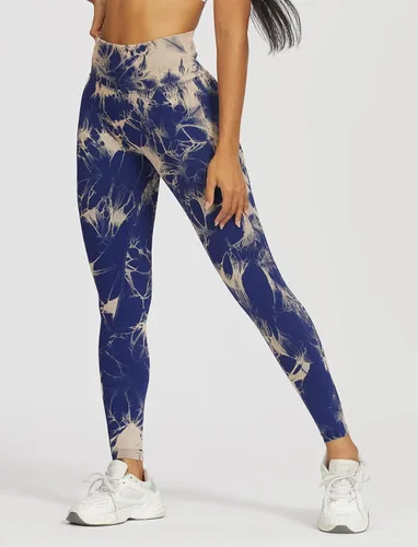 Vista 3 de SEASUM, Leggings de cintura alta con contorno de sonrisa, sin costuras, para entrenamiento, gimnasio, Yoga. Pantalones deportivos