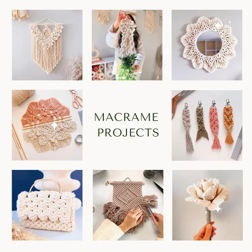 Vista 8 de BOCHIKNOT Cordón de macramé de 3 mm x 302 m - Cordón de macramé de hebra única para colgantes de pared, perchas de plantas - Cordón de macramé de 3