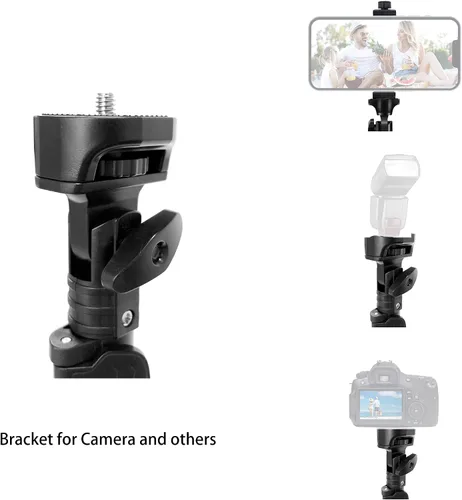 Vista 2 de Soporte de trípode para teléfono Selfie Stick de 60 pulgadas, accesorios de cámara profesional con registro remoto inalámbrico compatible con iPhone