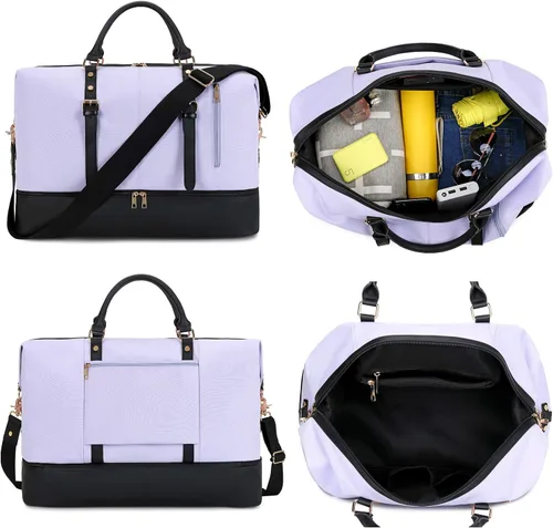 Vista 5 de Weekender Overnight - Bolsa de viaje de gran tamaño para hombres y mujeres