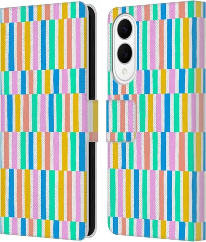 Vista 33 de Head Case Designs Officially Licensed Ninola Brushstrokes Multi Colorful Leather Wallet Case Compatible with Samsung Galaxy A07 4G