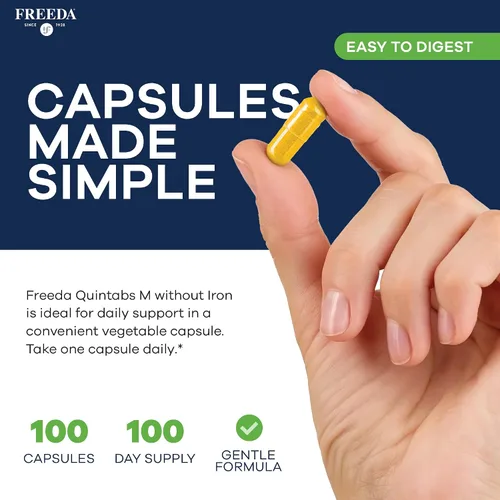 Vista 3 de FREEDA One Daily Multivitamínico sin hierro para hombres y mujeres, alta
