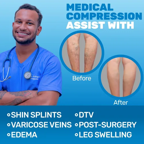 Vista 6 de Calzas de compresión graduada, con control superior, Apoyo firme 20-30 mmHg, S, Beige, 2