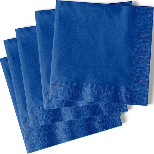 Vista 11 de Servilletas de bebidas azul claro, 20ct