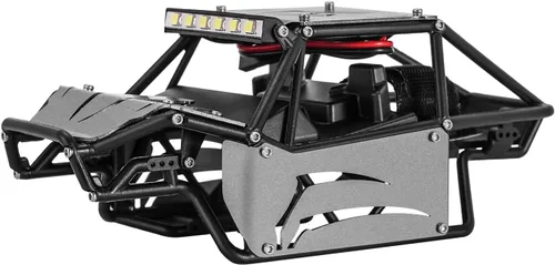 Vista 8 de INJORA Carcasa de Buggy de Roca de Nailon de 45g (1.59 oz) con Paneles Spider de Aluminio para 1/24 RC Crawler Car Axial SCX24 C10 JLU Bronco Base