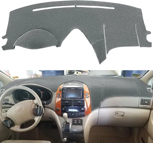 Vista 10 de Alfombrilla para tablero compatible con Toyota Sienna 2004-2010 (04-10 beige) F99 36-38 Beige