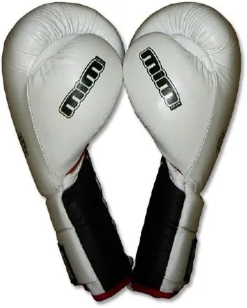 Vista 3 de Guantes de combate de espuma MiM-Foam Deluxe de 20 onzas, 22 onzas, 24 onzas, con cordones para Muay Thai, MMA, Kickboxing, Boxeo