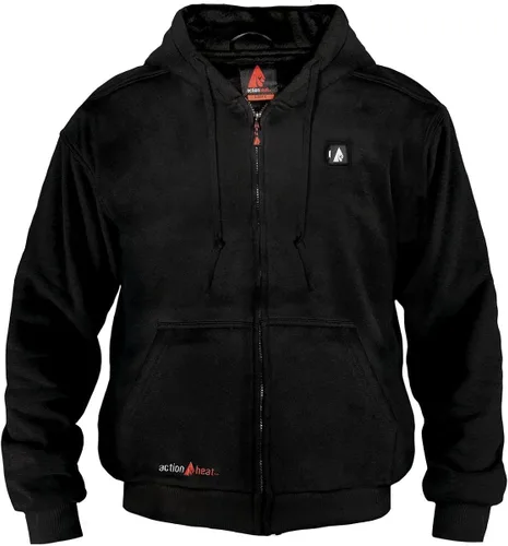Vista 2 de ActionHeat Sudadera con capucha recargable con batería de 5 V, unisex, sudadera con capucha de calefacción con operación táctil, sistema