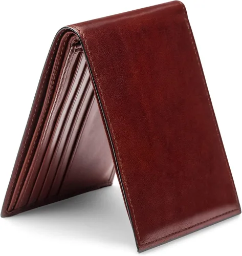 Vista 2 de Bosca Cartera de 8 bolsillos para hombre en piel vieja - RFID