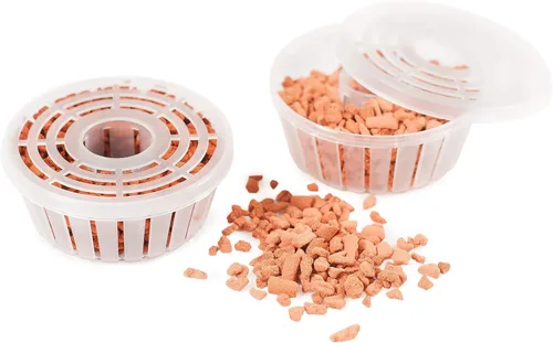Vista 6 de DECOPOTS - Maceta de riego automático - Maceta decorativa para interiores con cartucho de drenaje e indicador de nivel de agua