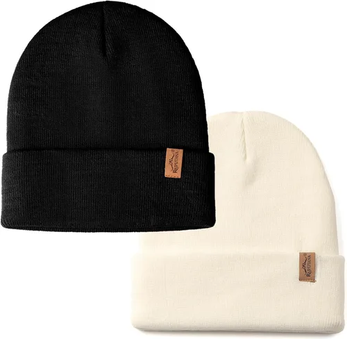 Vista 44 de Rajputana 1 y 2 Packs Gorro de invierno unisex de punto para hombre y mujer 2-Camuflaje