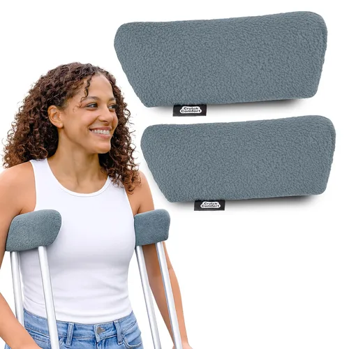 Vista 7 de Almohadillas universales para muletas, Negro clásico, 1