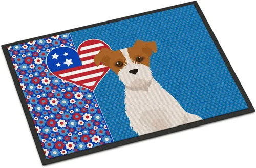 Vista 25 de Caroline's Treasures WDK5119JMAT Airedale Terrier USA - Tapete para interiores o exteriores, 24 x 36 pulgadas, tapete para puerta delantera