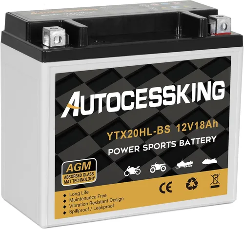 Vista 17 de Autocessking YTX4L-BS - Batería de motocicleta de 12V 3Ah recargable, libre de mantenimiento, sellada AGM, batería de reemplazo para Powersport, ATV