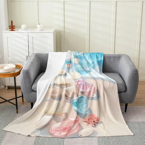 Vista 22 de jejeloiu Cute Mushroom Decor Plush Throw Blanket, For Kids Boys Girls 40"x50" Botanical Plants All Season,Bed Blanket Cartoon Mushrooms Flannel