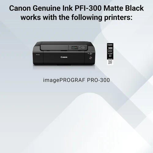 Vista 5 de Canon PFI-300 Depósito de tinta negra mate original, compatible con impresoras ImagePROGRAF PRO-300