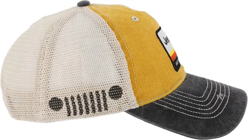 Vista 2 de Jeep Have Fun Out There Patch Garment Washed Trucker Hat Unstructured