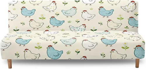 Vista 14 de Fundas para sofá cama con estampado de vaca marrón girasol con bandas elásticas para el hogar, sala de estar, fácil de instalar, antideslizante