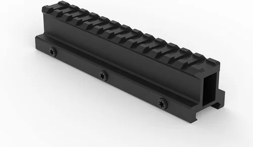 Vista 6 de Monstrum Lockdown V3 Picatinny - Soporte elevador con base de tope de retroceso 5.5 pulgadas de longitud 0 o 20 MOA