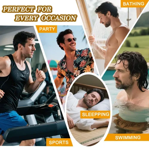 Vista 23 de Toupee para hombre 100% cabello humano real tupé para hombres 0.004 in piel de poliuretano para hombre, sistema de reemplazo de piezas de pelo