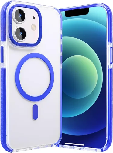 Vista 85 de Funda magnética diseñada para iPhone 11, [probada contra caídas de grado militar] [compatible con MagSafe] Funda protectora delgada translúcida mate