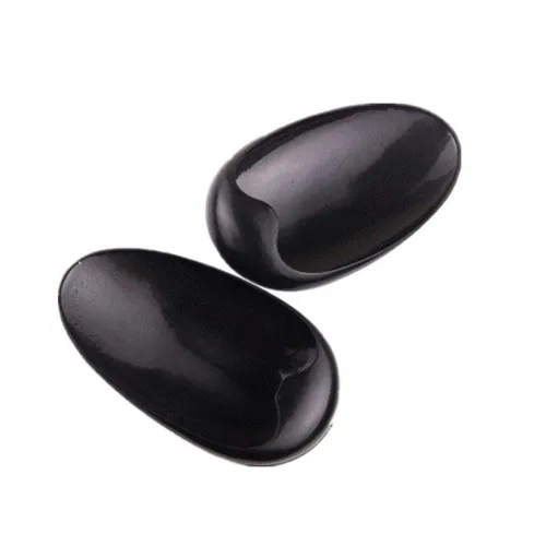 Vista 2 de 3 pares profesionales de tinte para el cabello, protectores de oído de plástico negro, impermeables, cubiertas para los oídos para colorear