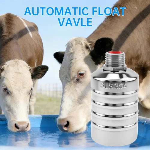 Vista 8 de Paquete de 2 válvulas de flotador, válvula automática de control de nivel de agua con adaptador de 1/2 pulgada a 3/4 pulgadas 1 pulgada para tanque