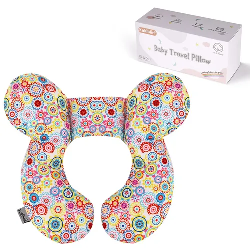 Vista 14 de Kakiblin - Almohada de cuello para bebé, almohada de apoyo para bebé mejorada, almohada para la cabeza del bebé, almohada de apoyo para el cuello
