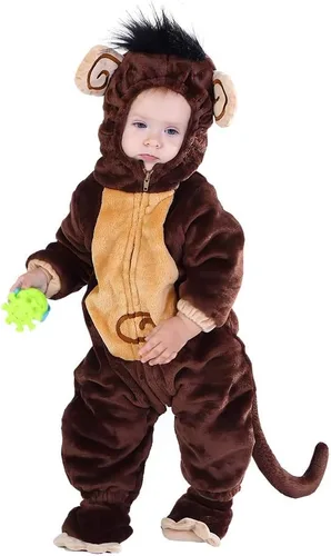 Vista 5 de HSCTEK Baby Monkey Onesie Costume 0-24Month
