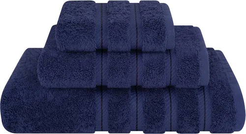 Vista 17 de American Soft Linen - Juego de toallas de 3 piezas, 1 toalla de baño, 1 toalla de mano y 1 toalla pequeña, 100% algodón turco para baño, juego