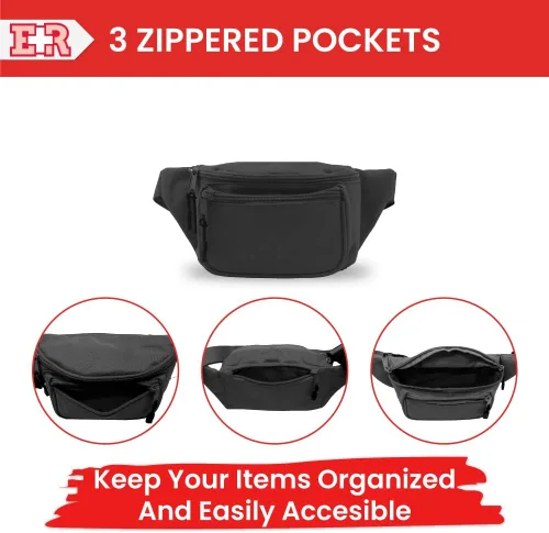 Vista 2 de Ever Ready First Aid Deluxe Fanny Waist Pack Pouch for Emergency Tactical Preparedness