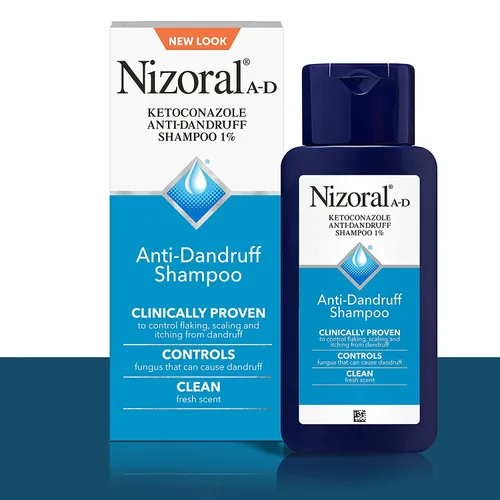 Vista 4 de Nizoral Champú anticaspa 7oz y cepillo masajeador cuero cabelludo paquete
