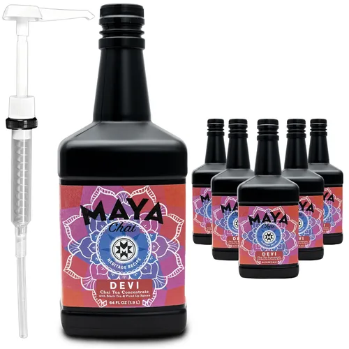 Vista 16 de Maya Chai Concentrado de té, Devi, Extra Spice, Heritage Recipe, 6 onzas líquidas