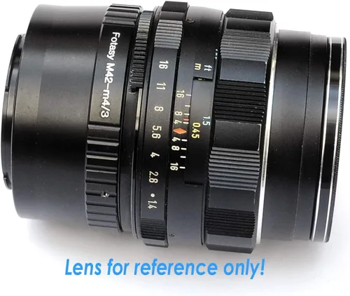 Vista 3 de Fotasy Lente ajustable M42 a M43 Adaptador, 42mm tornillo de montaje a MFT, se ajusta a Olympus E-PL8 E-PL9 E-M1 E-M5 E-M10 I II III E-PM2 E-PM1